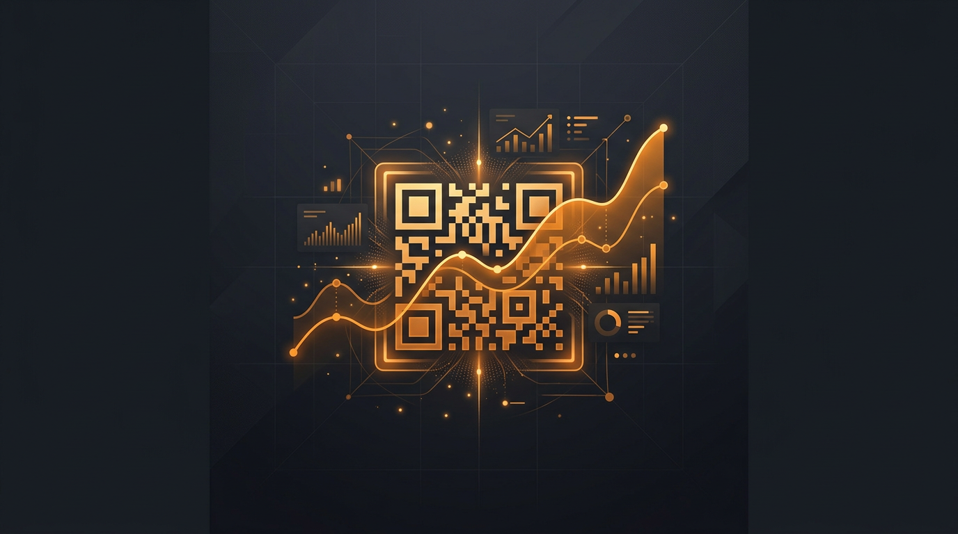Illustration representing branded short links, QR codes, and campaign analytics